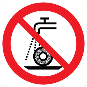 Prohibition: Do not use for wet grinding